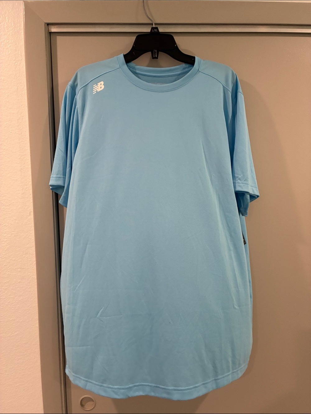 New Balance Men's Sky Blue Short Sleeve Performance Tee